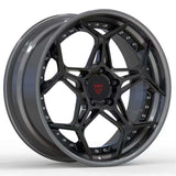 2 PIECE FORGED GLOSS BLACK WHEELS SERIES : RV-DR01 - RVRN WHEELS