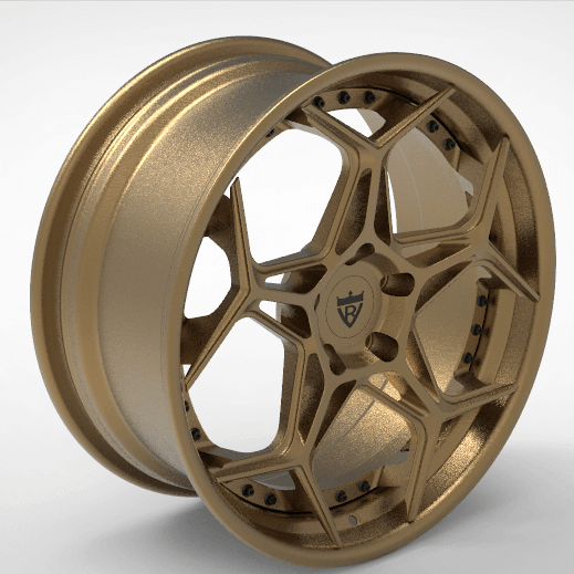 2 PIECE FORGED GLOSS BLACK WHEELS SERIES : RV-DR01 - RVRN WHEELS