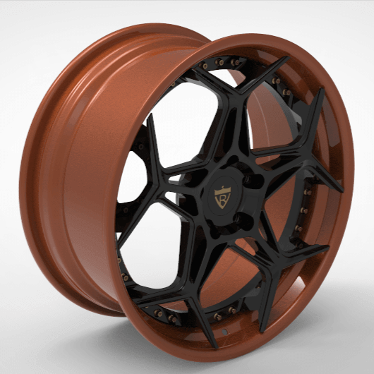2 PIECE FORGED GLOSS BLACK WHEELS SERIES : RV-DR01 - RVRN WHEELS