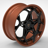2 PIECE FORGED GLOSS BLACK WHEELS SERIES : RV-DR01 - RVRN WHEELS