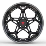 2 PIECE FORGED GLOSS BLACK WHEELS SERIES : RV-DR01 - RVRN WHEELS