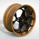 2 PIECE FORGED GLOSS BLACK WHEELS SERIES : RV-DR01 - RVRN WHEELS