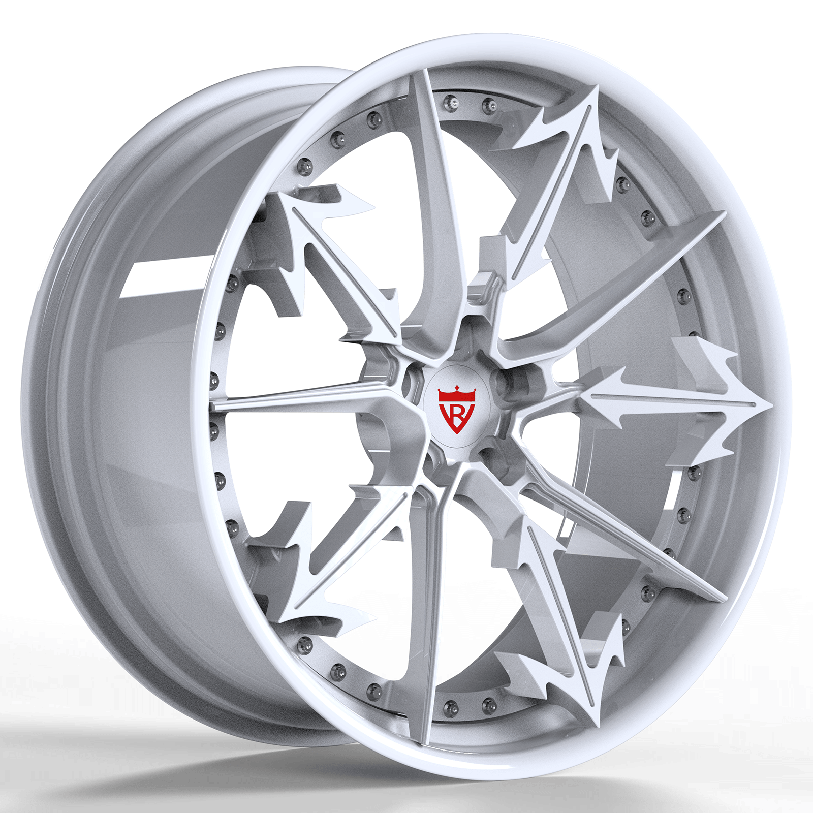 2 PIECE FORGED GLOSS BLACK WHEELS SERIES : RV-DR082 - RVRN WHEELS