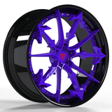 2 PIECE FORGED GLOSS BLACK WHEELS SERIES : RV-DR082 - RVRN WHEELS