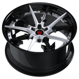 2 PIECE FORGED GLOSS BLACK WHEELS SERIES : RV-DR082 - RVRN WHEELS