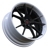 2 PIECE FORGED RED AND BLACK WHEELS SERIES: RV-DS477 - RVRN WHEELS