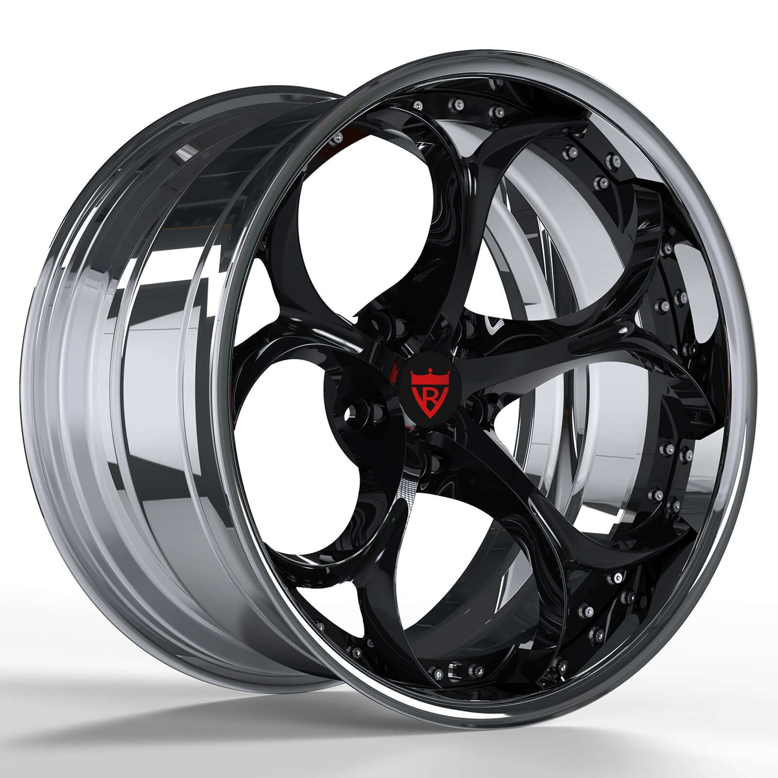 Custom Aftermarket rims for Corvette C1-C8-Forged 2pc deep dish wheels RV-DS016-Custom Per Order-RVRN Forged