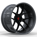 2-PIECE SUPER CONCAVE CHROME DEEP DISH FORGED WHEEL : RV-DR08D - RVRN WHEELS