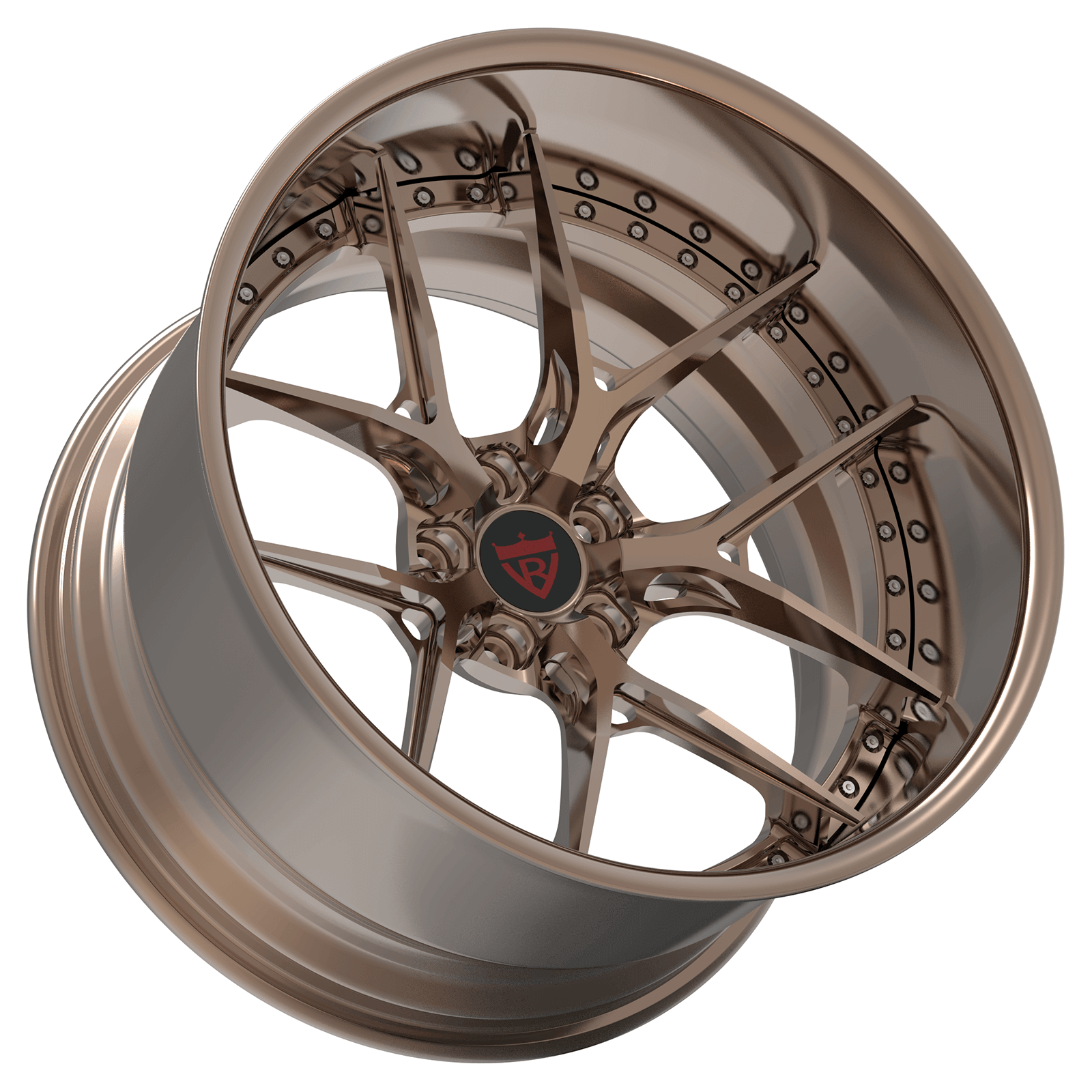 CUSTOM FORGED 2-PIECE SUPER CONCAVE DEEP DISH RIMS: RV-DR08D - RVRN WHEELS