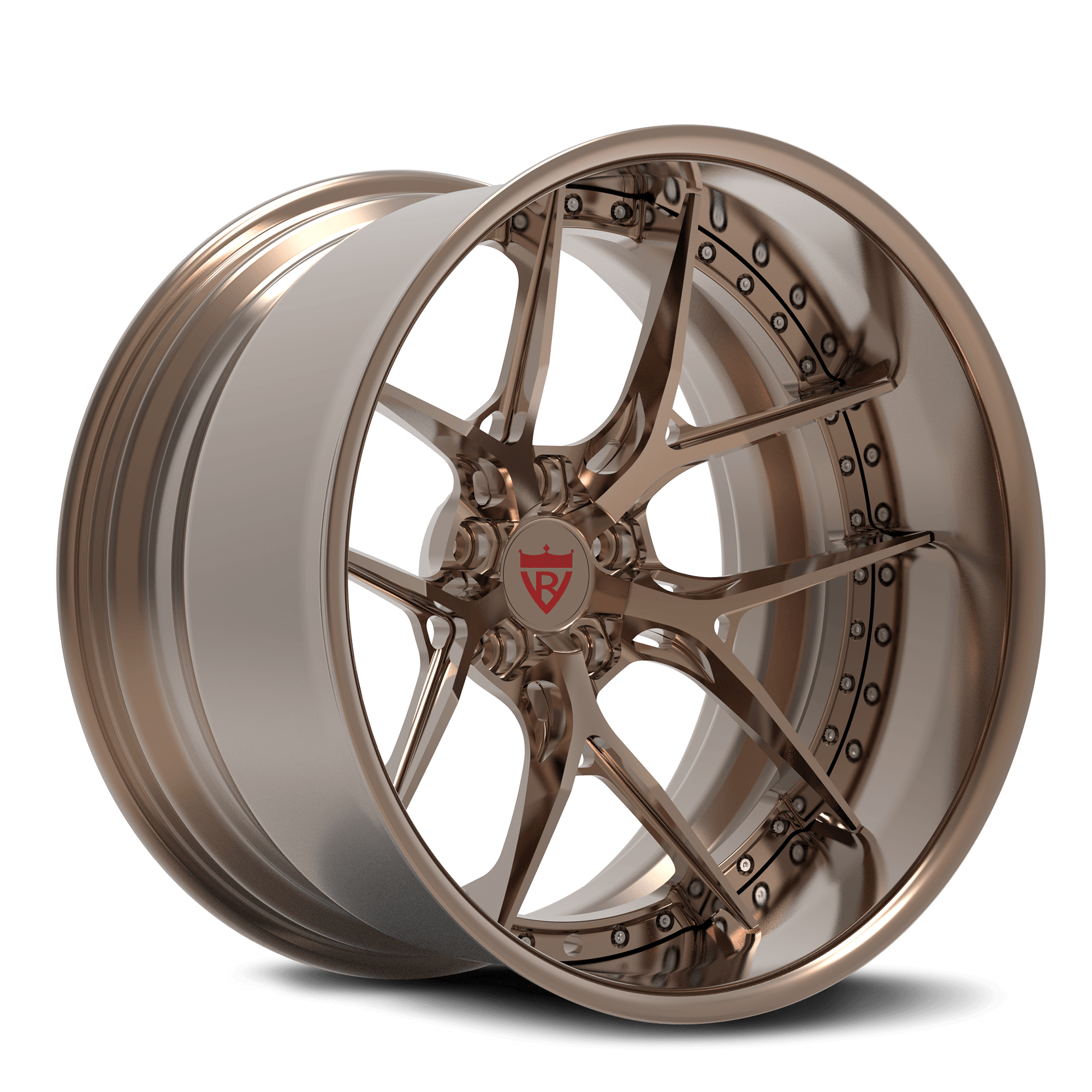 2-PIECE SUPER CONCAVE DEEP DISH FORGED WHEELS : RV-DR08D - RVRN WHEELS