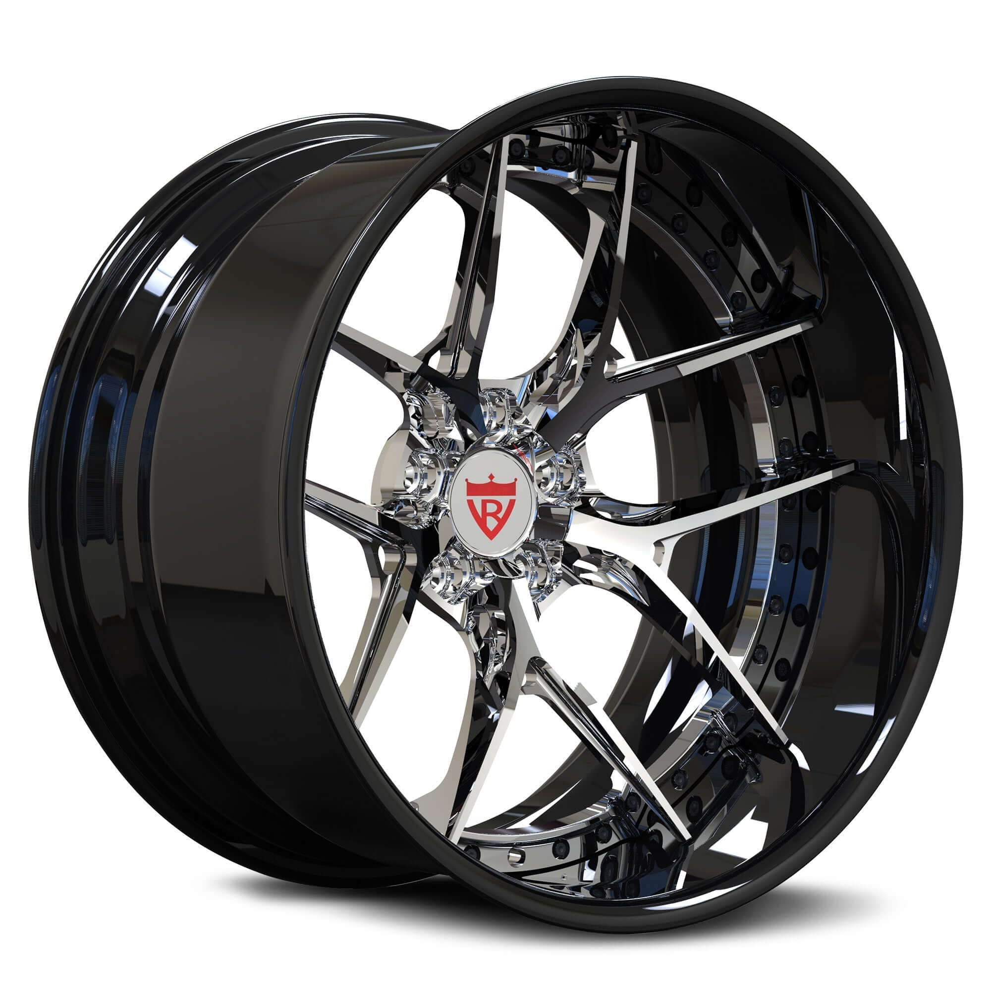 2-PIECE SUPER CONCAVE DEEP DISH FORGED WHEELS : RV-DR08D - RVRN WHEELS