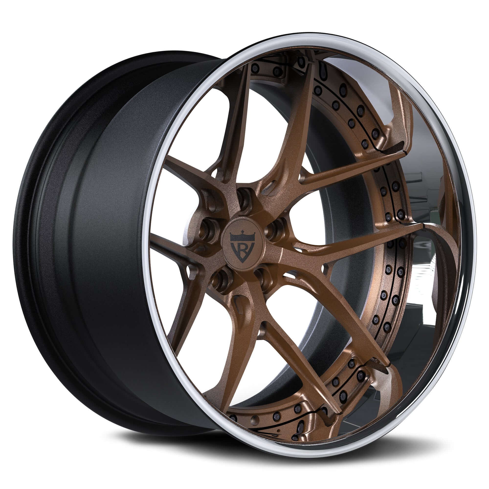 2-PIECE SUPER CONCAVE DEEP DISH FORGED WHEELS : RV-DR08D - RVRN WHEELS