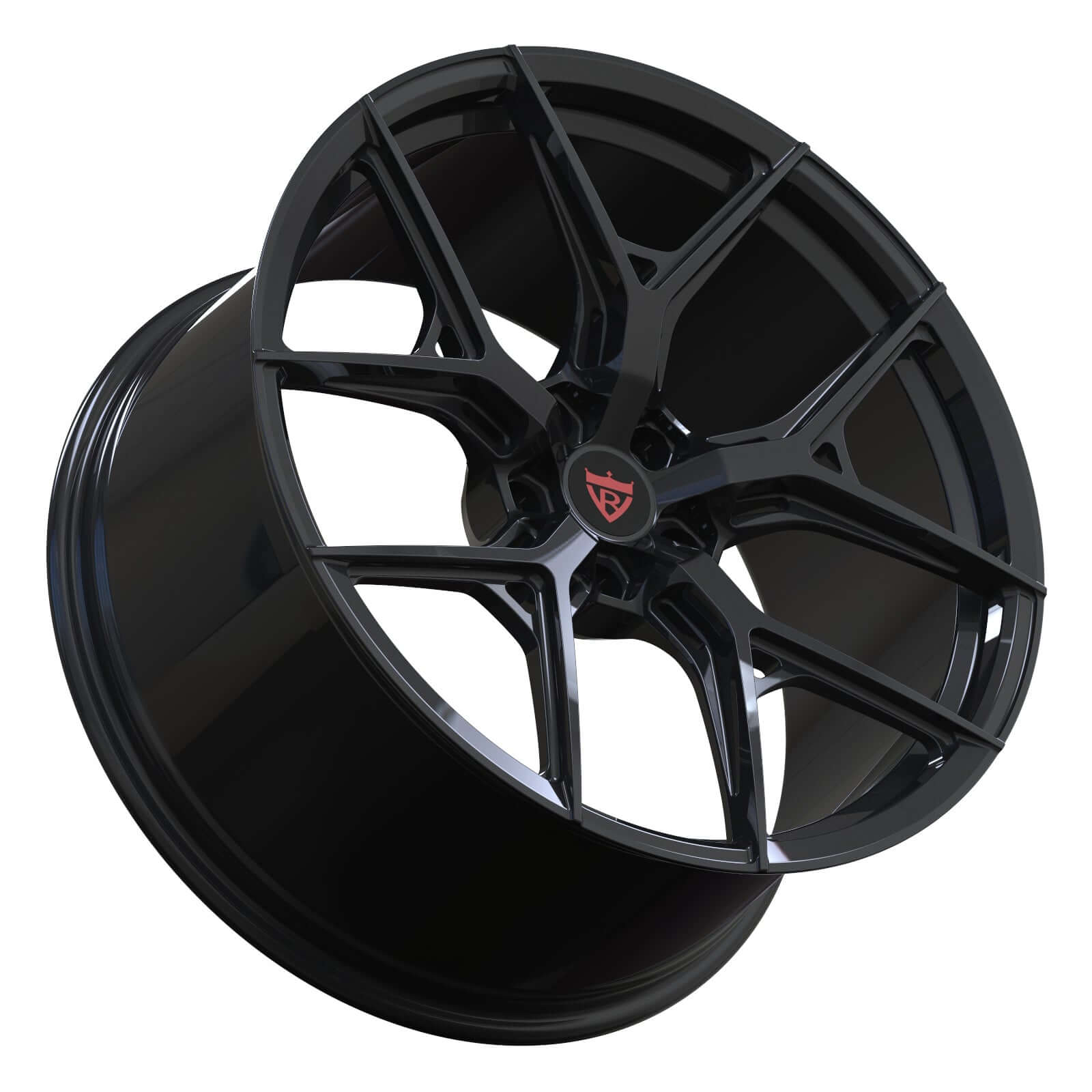 Super Concave Forged Performance Monoblock Wheels for BMW X5 -RVRN RV-MJ25 Glossy black 22inch staggered Rims