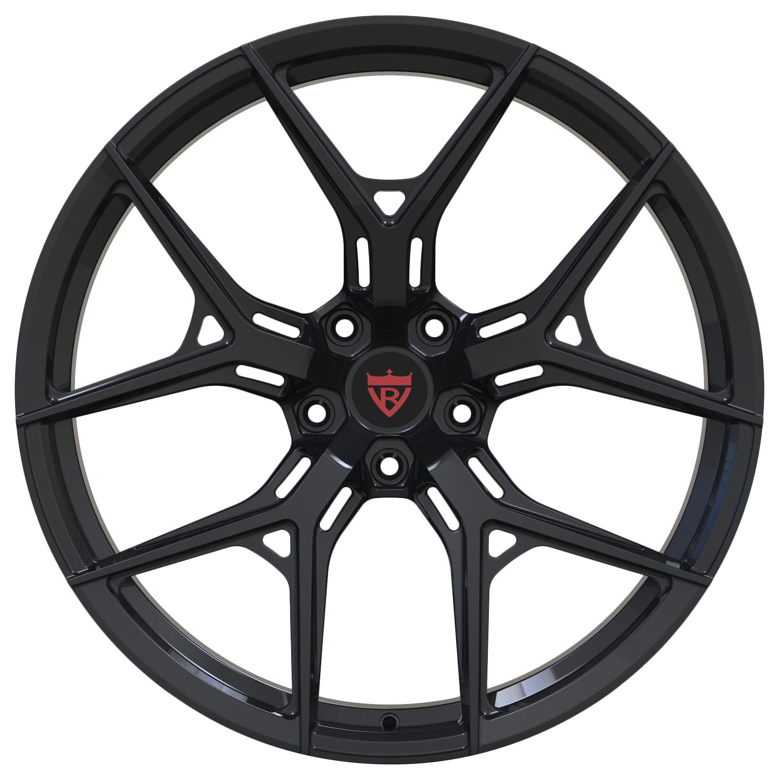 Super Concave Forged Performance Monoblock Wheels for BMW X5 -RVRN RV-MJ25 Glossy black 22inch staggered Rims