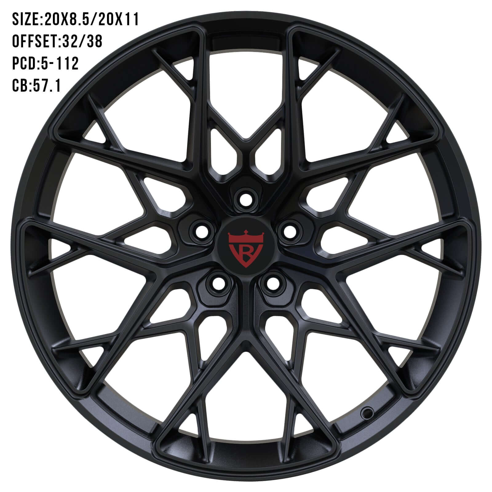 AUDI Rim A4|A3|A6|Q7|TT|A5|Q5 FORGED WHEELS SERIES: RV-MR812 - RVRN WHEELS