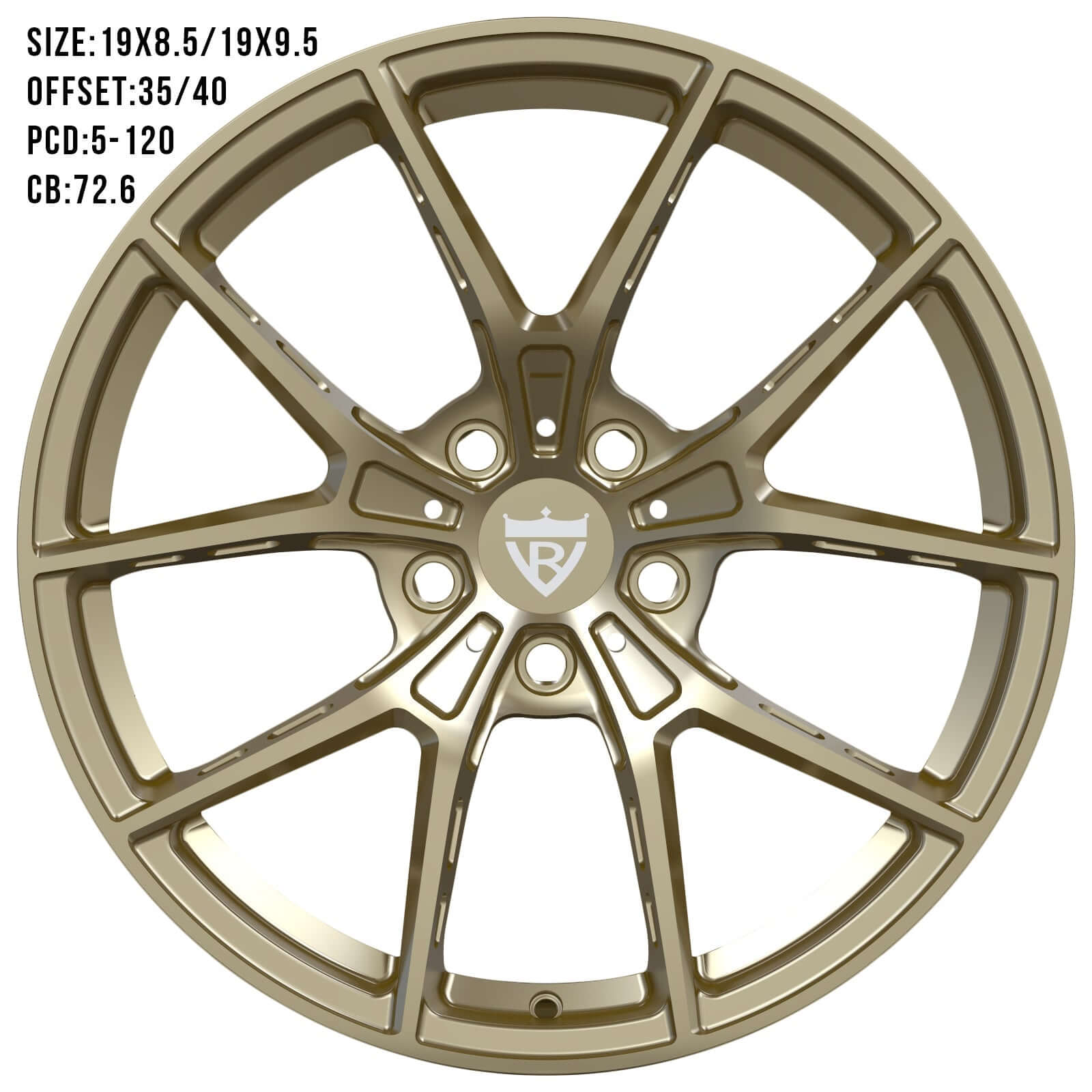 BMW 3 F173 SERIES FORGED WHEELS SERIES: RV-MB373 - RVRN WHEELS