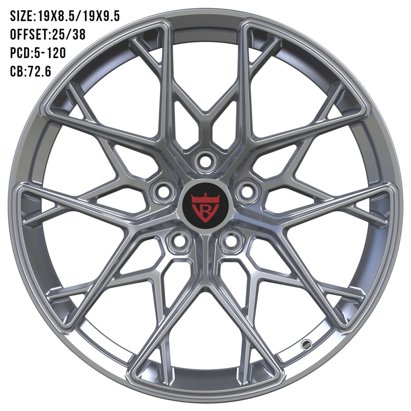 BMW 6 SERIES BM258H FORGED WHEELS SERIES: FORGED WHEELS SERIES: RV-MB625 - RVRN WHEELS
