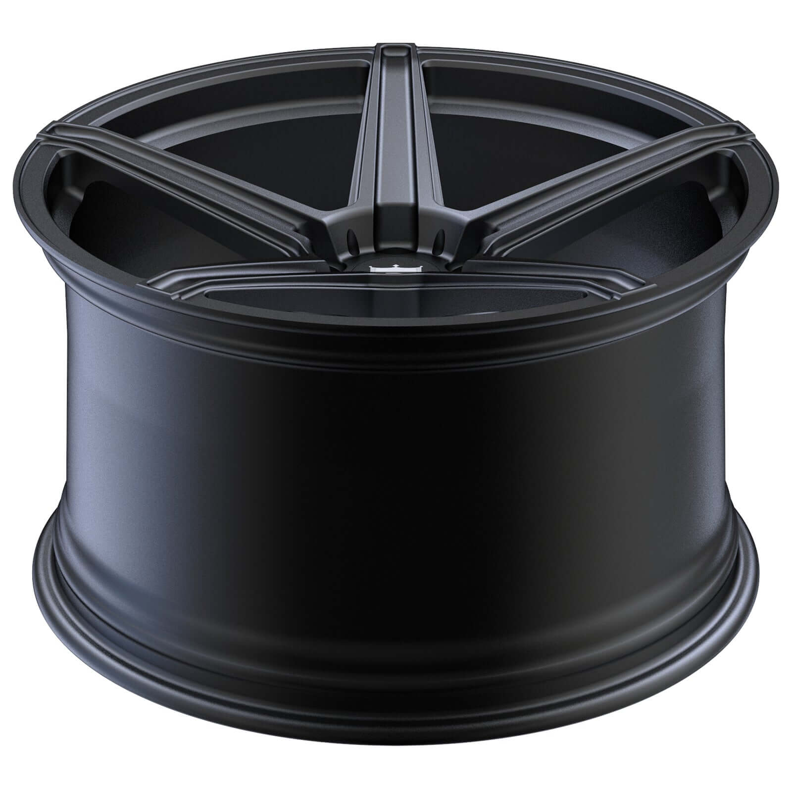 Custom forged monoblock rim in matte black finish, ideal for BMW X5 with customizable sizes and designs.