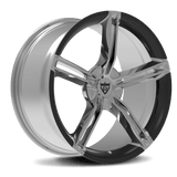 CUSTOM 1 PIECE 5 SPOKE MAROON FORGED WHEELS SERIES : RV-MS63B - RVRN WHEELS