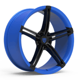 CUSTOM 1 PIECE 5 SPOKE MAROON FORGED WHEELS SERIES : RV-MS63B - RVRN WHEELS