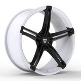 CUSTOM 1 PIECE 5 SPOKE MAROON FORGED WHEELS SERIES : RV-MS63B - RVRN WHEELS