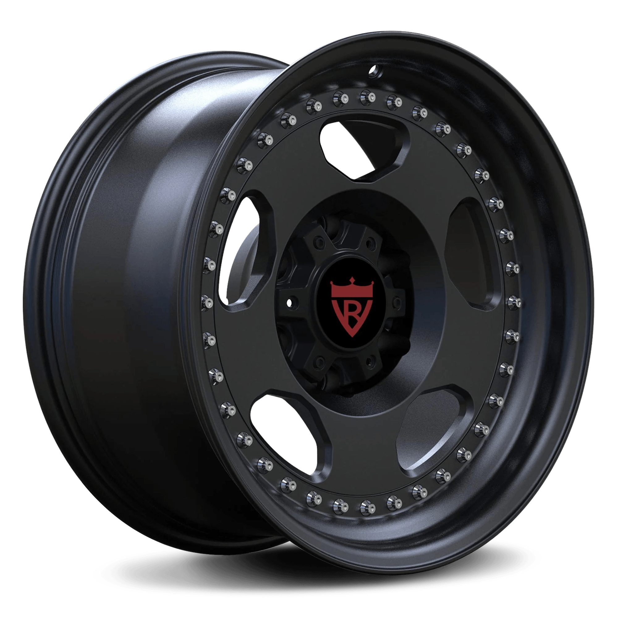 CUSTOM 1 PIECE DEEP DISH BLACK FORGED WHEELS SERIES: RV-MF011 - RVRN WHEELS
