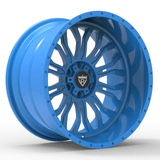 CUSTOM 1 PIECE FORGED BLUE DEEP LIP WHEELS SERIES: RV-MC031 - RVRN WHEELS