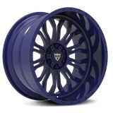 CUSTOM 1 PIECE FORGED BLUE DEEP LIP WHEELS SERIES: RV-MC031 - RVRN WHEELS