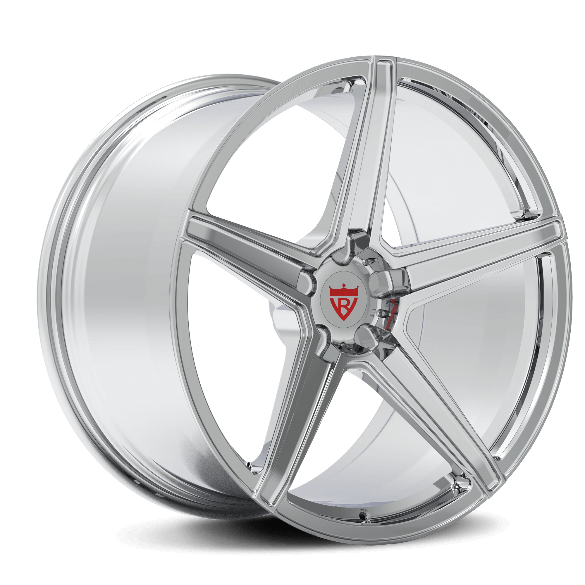 CUSTOM 1 PIECE FORGED CHROME 5 Spoke WHEELS SERIES: RV-MB559 - RVRN WHEELS