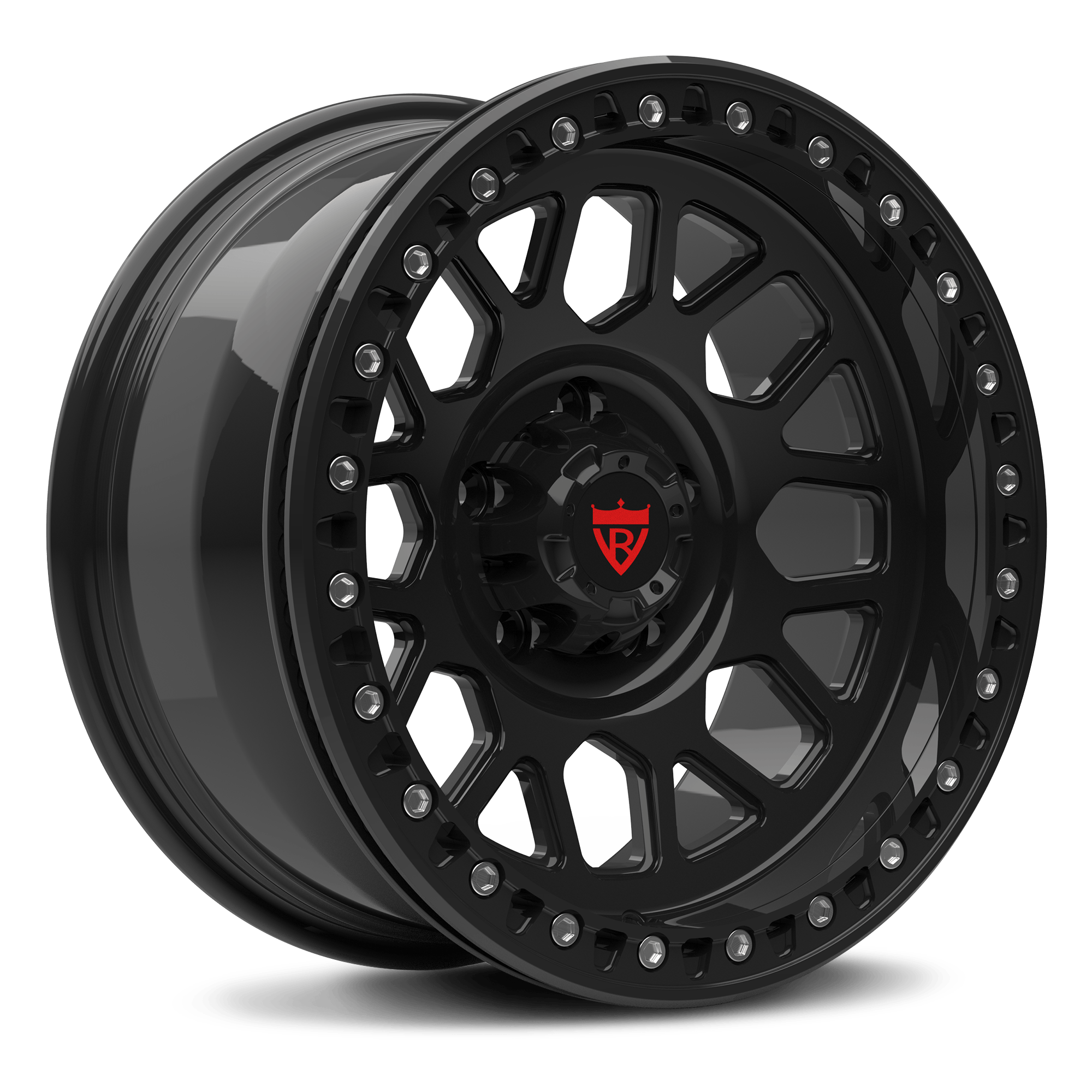 CUSTOM 1 PIECE FORGED GLOSS BLACK WHEELS SERIES: RV-MJ153 - RVRN WHEELS
