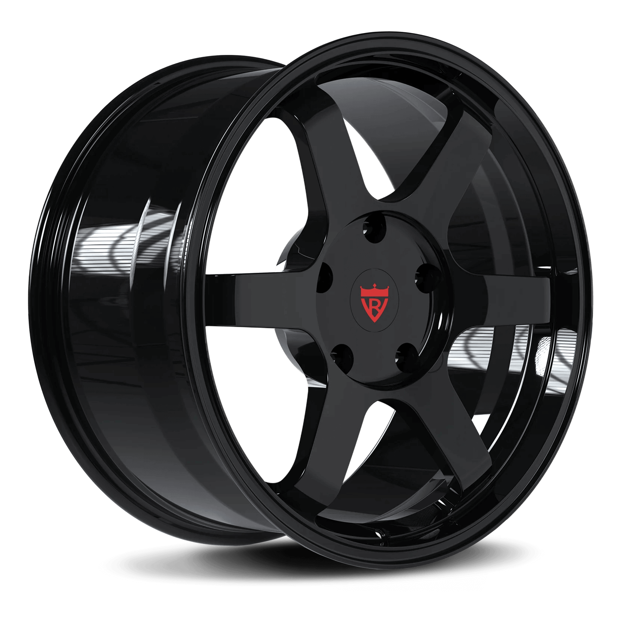 CUSTOM 1 PIECE FORGED GLOSS BLACK WHEELS SERIES: RV-MT275 - RVRN WHEELS