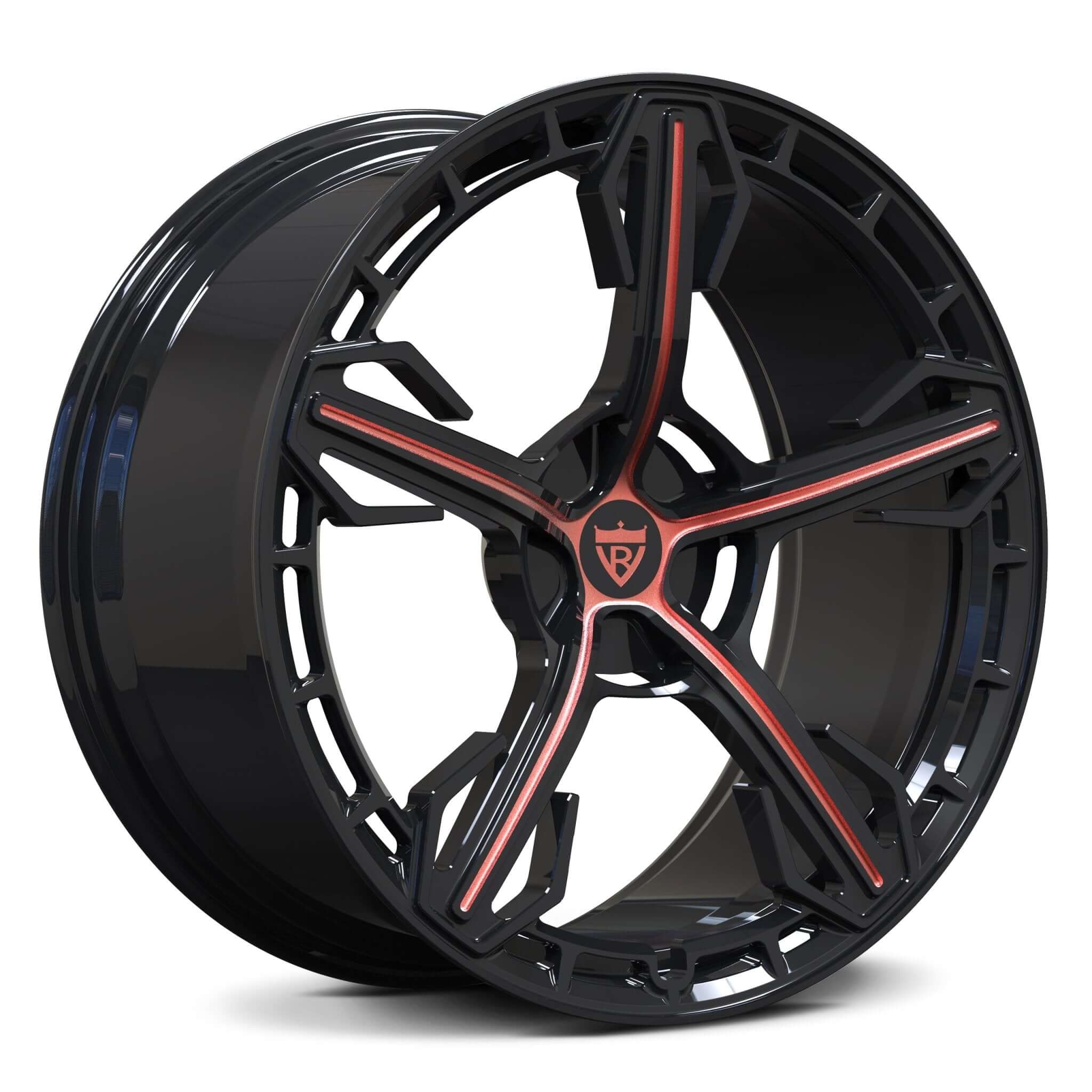 CUSTOM 1 PIECE FORGED RED WHEELS SERIES: RV-MA62 - RVRN WHEELS
