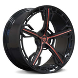 CUSTOM 1 PIECE FORGED RED WHEELS SERIES: RV-MA62 - RVRN WHEELS