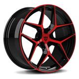 CUSTOM 1 PIECE FORGED RED WHEELS SERIES: RV-MS203 - RVRN WHEELS