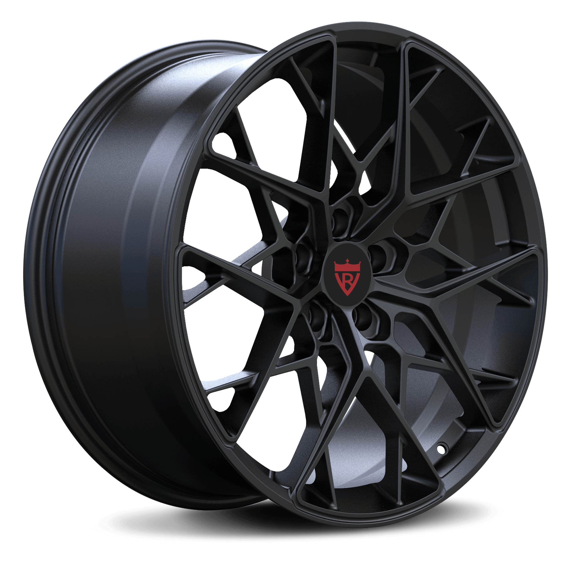 Tesla Model Custom Forged Wheels-Monoblock Performance Matte Black 20inchx9J Rims-RVRN Forged