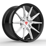 CUSTOM 1 PIECE FORGED WHEELS SERIES: RV-MC17 ORANGE RIMS - RVRN WHEELS