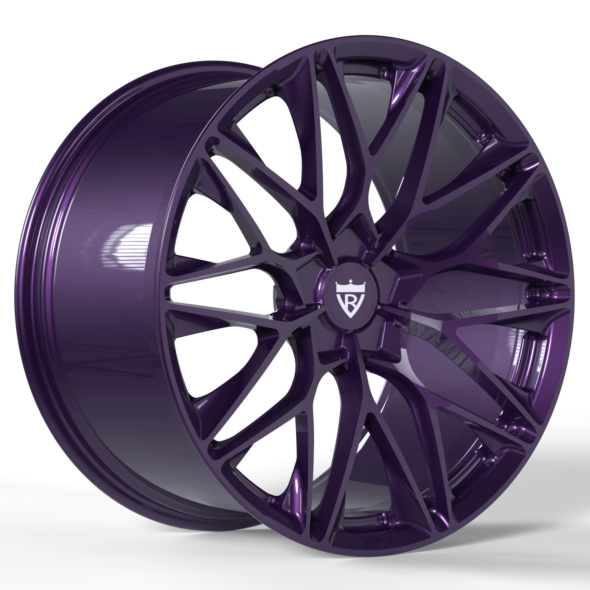 CUSTOM 1 PIECE FORGED WHEELS SERIES: RV-MP184-Purple Rims for Corvette and any vehicle- custom rims