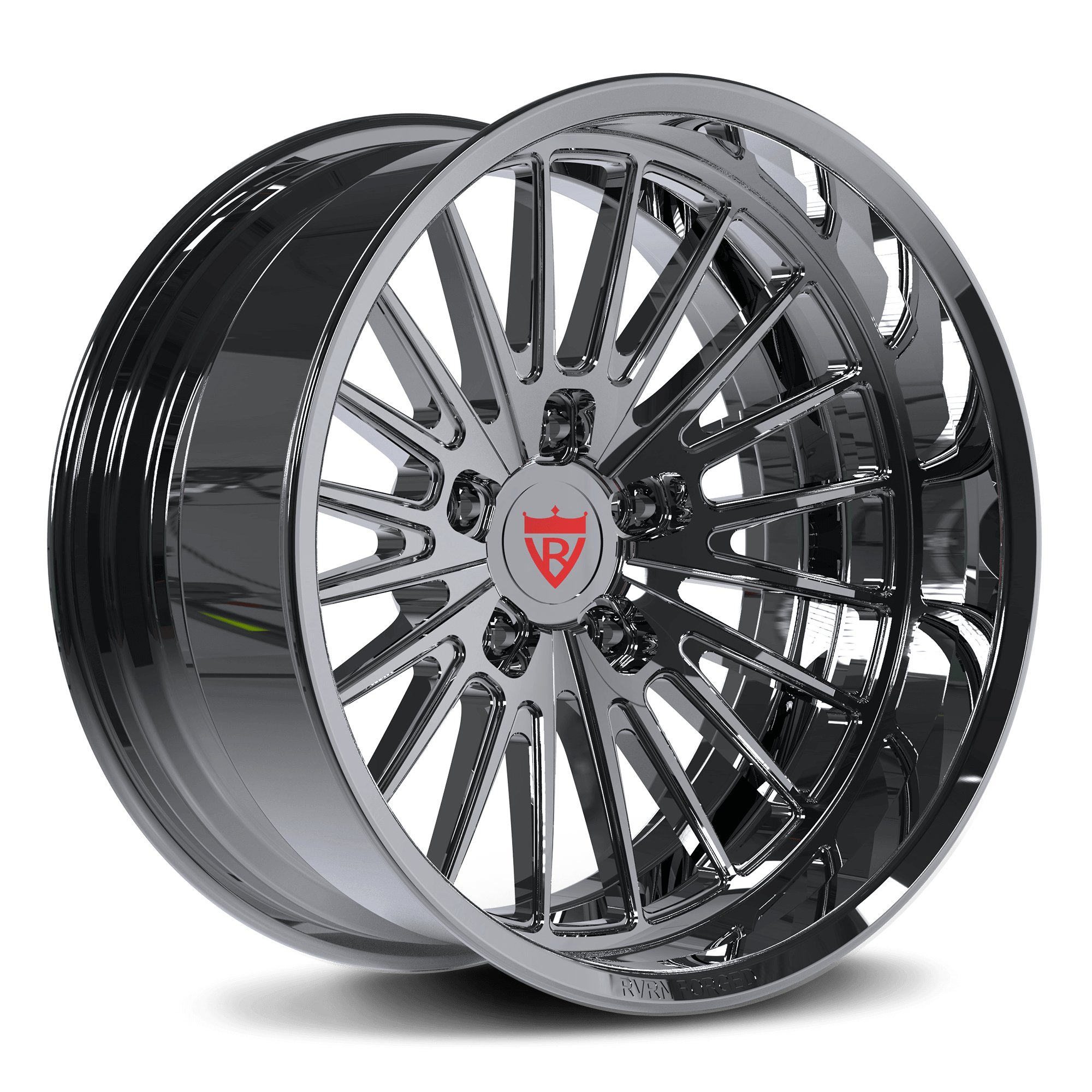 Custom 1 piece H-type deep dish forged wheels RV-HR01 for trucks, truck chrome wheels, high-quality forged wheels deep dish design