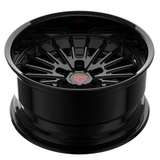Custom 1 Piece H-Type Deep Dish Forged Wheels RV-HR01, black chrome finish, premium wheels for trucks, stylish and durable forged wheels.