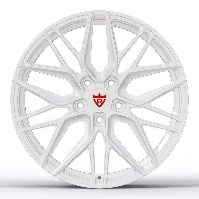 CUSTOM 1-PIECE WHITE CORVETTE FORGED WHEELS SERIES: RV-MC01 - RVRN WHEELS