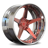CUSTOM 2 PIECE 5 SPOKE FORGED WHEELS: RV-DF14