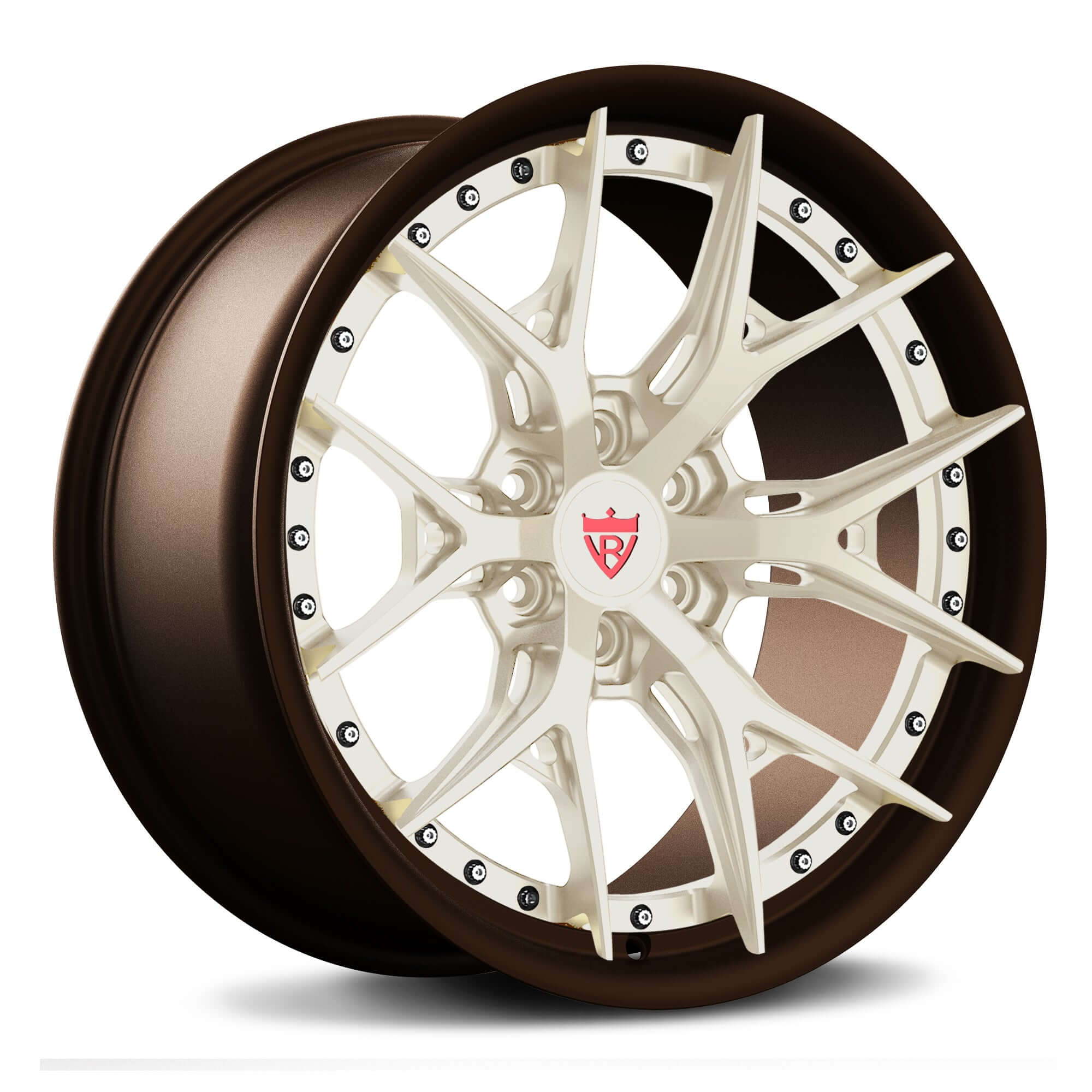 Custom 2-piece concave forged RV-DR08 wheel with 6 lugs