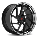 CUSTOM 2 PIECE CUSTOM CHROME AND BLACK FORGED WHEELS:RV-DF041 - RVRN WHEELS