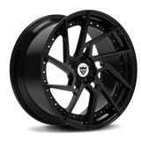 CUSTOM 2 PIECE CUSTOM CHROME AND BLACK FORGED WHEELS:RV-DF041 - RVRN WHEELS