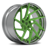 CUSTOM 2 PIECE CUSTOM CHROME AND BLACK FORGED WHEELS:RV-DF041 - RVRN WHEELS