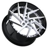 CUSTOM 2 PIECE CUSTOM CHROME AND BLACK FORGED WHEELS:RV-DF041 - RVRN WHEELS