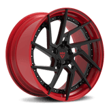 CUSTOM 2 PIECE CUSTOM CHROME AND BLACK FORGED WHEELS:RV-DF041 - RVRN WHEELS