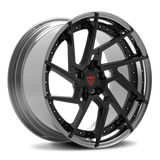 CUSTOM 2 PIECE CUSTOM CHROME AND BLACK FORGED WHEELS:RV-DF041 - RVRN WHEELS