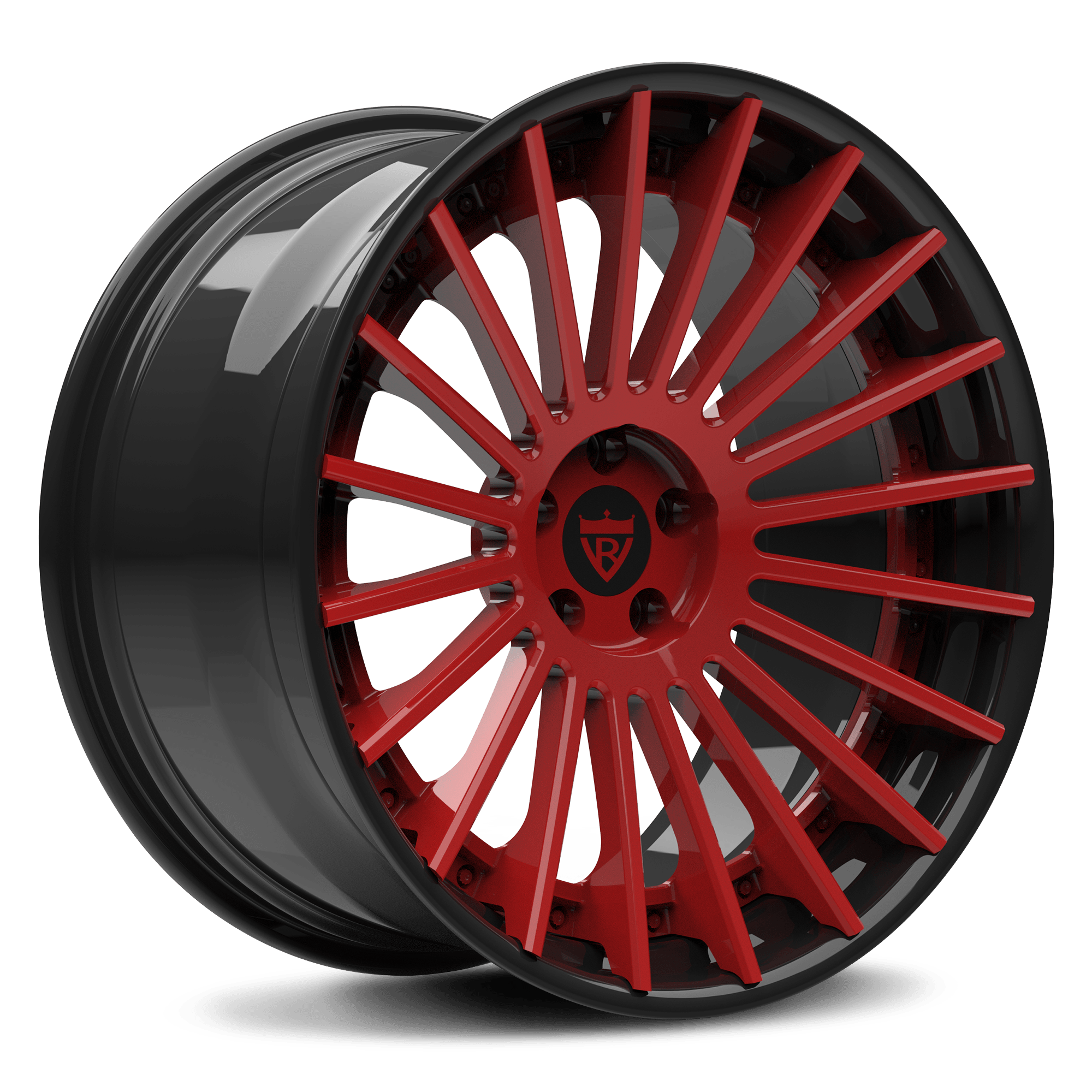 CUSTOM 2-PIECE CUSTOM FORGED RED WHEELS SERIES: RV-TR66 - RVRN WHEELS