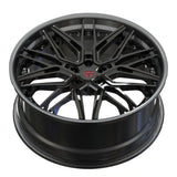 CHRYSLER 300S AFTERMARKET WHEELS-RVRN RV-T081 SERIES-CUSTOM FORGED 2PC RIMS CHROME AND BLACK